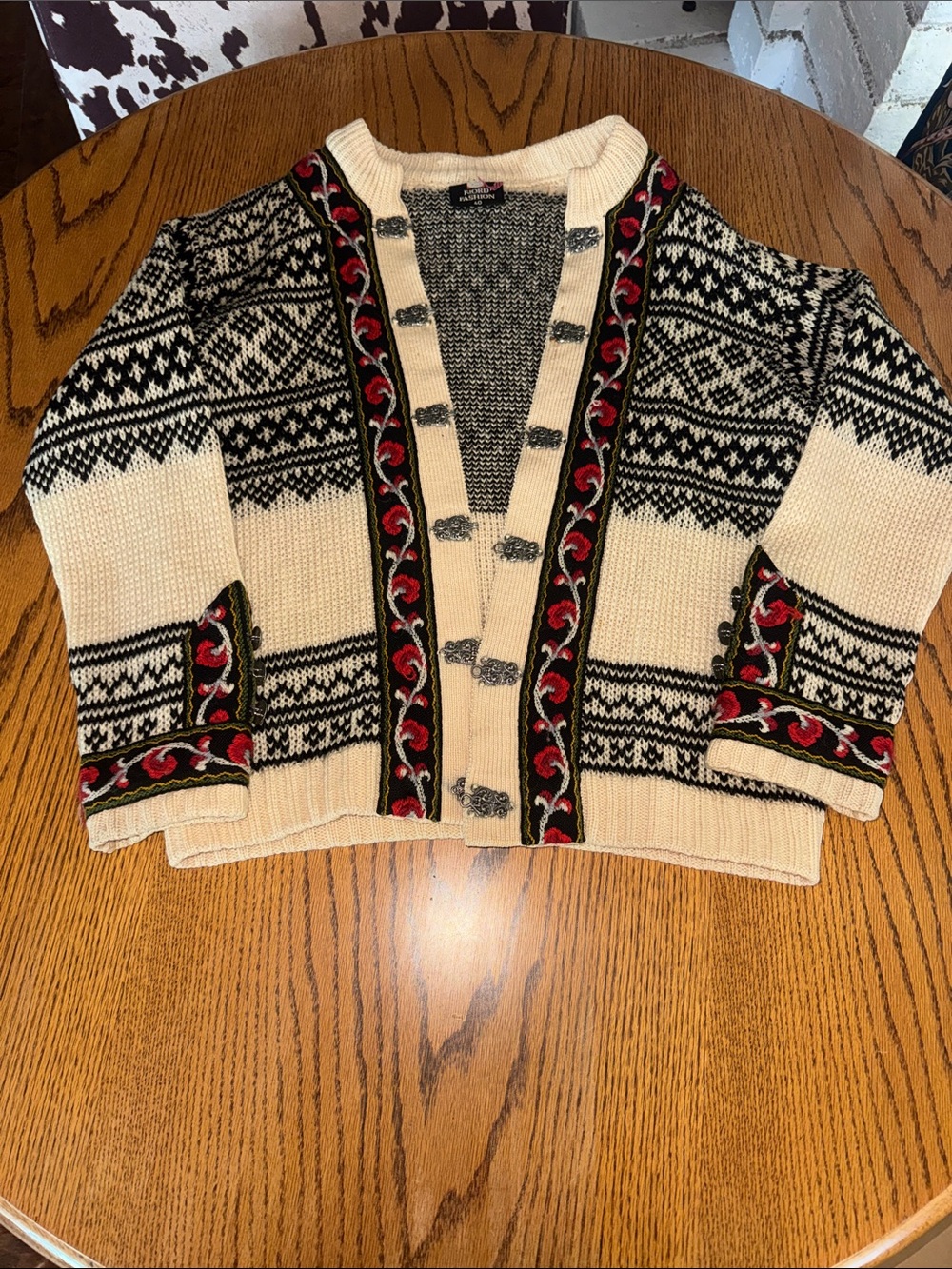 Vintage Fjord wool cardigan